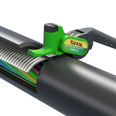 FONGKO KMS-K Cortador de Cabo com Catraca Acessórios FTTH Cortador de Bainha de Cabo Redondo