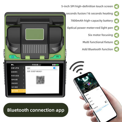 Emenda por Fusão de Fibra Óptica Seis Motores Alinhamento Núcleo a Núcleo