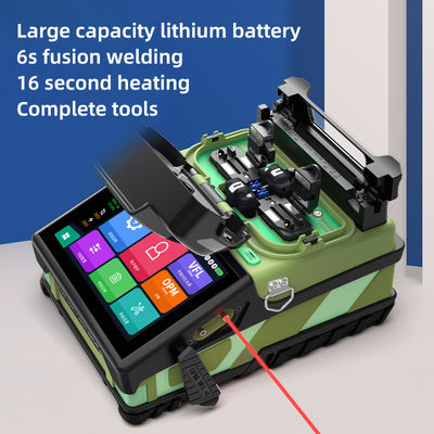 Emenda por Fusão de Fibra Óptica Seis Motores Alinhamento Núcleo a Núcleo