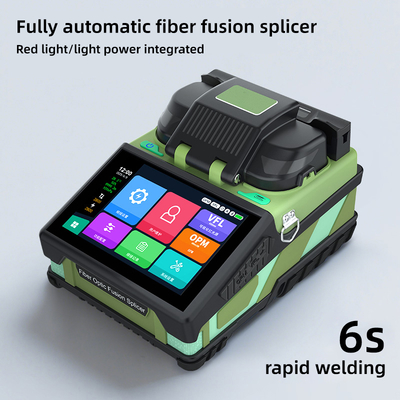 FONGKO Seis motores núcleo para núcleo tronco Fusão de fibra óptica splicer
