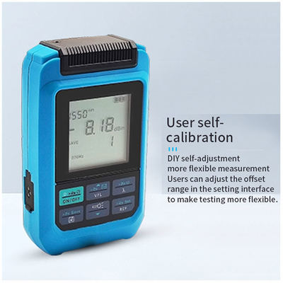 Mini medidor de potência de fibra óptica 4 função medidor de potência óptica com RJ45 Laser WIFI rede recarregável OPM