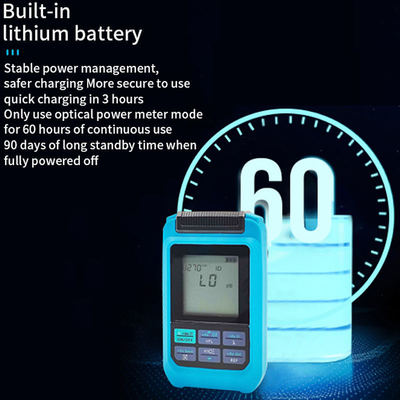 Mini medidor de potência de fibra óptica 4 função medidor de potência óptica com RJ45 Laser WIFI rede recarregável OPM