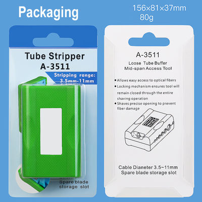 Decapador de Cabo de Fibra Óptica A-3511 3,5-11mm FTTH Drop Cable Optic Stripper Cortador de Cabo Longitudinal Decapador de Cabo