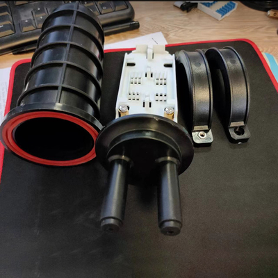 FONGKO 1 In 1 Out IP68 6 12 Núcleos Cúpula Fibra Óptica Splice fechamento Manhole Optical Splicing Joint Box