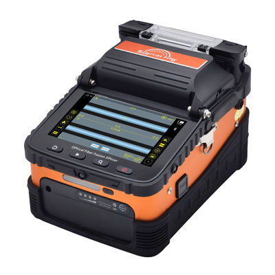 AI-6C 8 Tempo de emolduramento 18s Máquina de solda de fibra de núcleo de aquecimento Seis motores emoldurador de fusão com alinhamento do núcleo