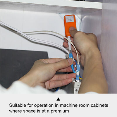 Caneta de limpeza de fibra óptica FKEQU-446 CLEP-125-M para LC/MU 1.25mm com 800+ Limpezas MINI Tipo Laranja Cor Limpeza de Conector de Fibra Ótica