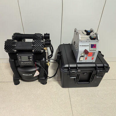 FONGKO Compact Micro Cable Blowing Machine Display Digital Fiber Optic Cable Jetting Machine para Instalação de Micro Duct Telecom