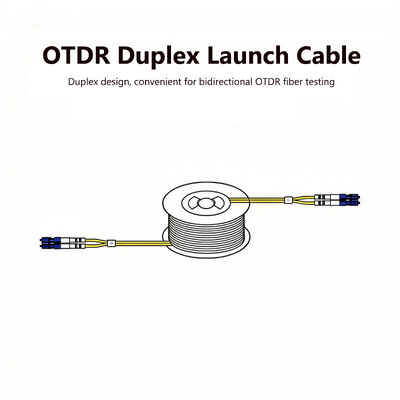 FONGKO OTDR Duplex Launch Cable LC UPC to LC UPC Single Mode G652D G657A OTDR Test Extension Fiber Cable