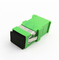 Adaptador da fibra ótica do SC da manutenção programada do obturador de Shell Simplex Adapter With Auto do verde de SC/APC