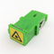 Adaptadores verdes simples da fibra ótica do SC do adaptador do obturador de Shell Singlemode SC/APC auto
