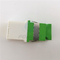 Metralha branca do metal da manutenção programada SC/APC adaptador verde da fibra ótica da auto Shutterwith