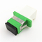 Adaptadores brancos da metralha do metal de Shell do verde do obturador de SX auto com o adaptador da fibra ótica da flange SC/APC