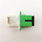 Adaptadores brancos da metralha do metal de Shell do verde do obturador de SX auto com o adaptador da fibra ótica da flange SC/APC