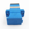 Adaptador azul da fibra ótica do SC da manutenção programada do obturador de SC/UPC Shell Simplex Adapter With Auto