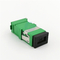 Adaptador simples verde da fibra ótica do adaptador de Shell Sc /apc com auto obturador