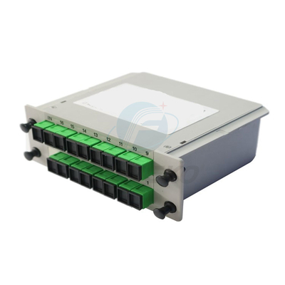 Splitter Óptico Mini Tipo Plc Sc Apc Splitter 1X16 Fibra Óptica inserção para Ftth