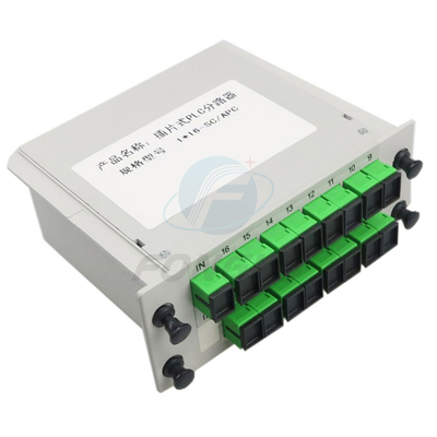 Splitter Óptico Mini Tipo Plc Sc Apc Splitter 1X16 Fibra Óptica inserção para Ftth