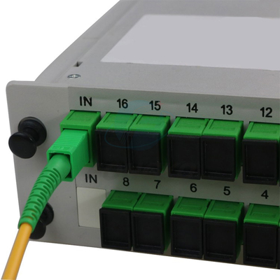 Splitter Óptico Mini Tipo Plc Sc Apc Splitter 1X16 Fibra Óptica inserção para Ftth