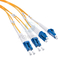 8 núcleo Singlemode MPO APC (fêmea) ao cabo de remendo frente e verso da fibra ótica do chicote de fios do LC UPC