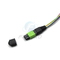 MTP MPO modo 0.9mm de cabo de remendo da trança do Fanout da fibra ótica do SC UPC ao único