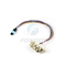 12 cabo OM3 do Fanout da fibra MPO LC da fibra ótica de 0.9mm ao milímetro de cabo de remendo