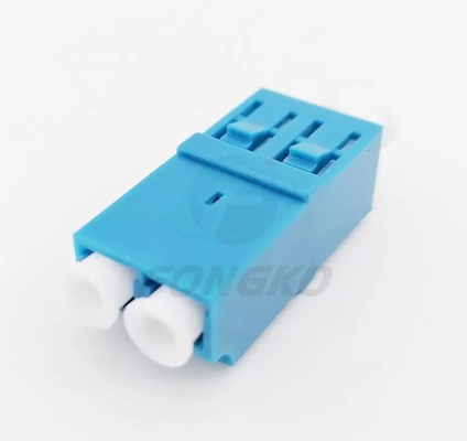 Unibody Shell Coupler Fiber Optical Adapter LC/UPC frente e verso à curvatura plástica do LC/UPC