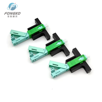Conector rápido mecânico do SC APC do campo FTTH da fibra ótica para o cabo pendente de 2x3mm