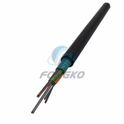 Rede externa de cabo de fibra óptica GYTS com 24-72 núcleos e 8,0-10 mm de diâmetro