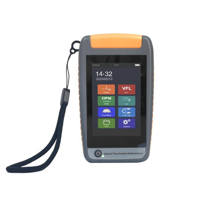FONGKO 1310/1550nm 22/20dB Mini OTDR Reflectômetro Óptico no Domínio do Tempo VFL OPM LS Integrado Testador de Cabo de Fibra Óptica Portátil