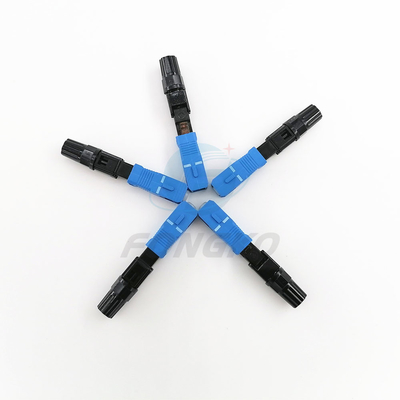 Conector rápido da fibra ótica do SC UPC para a terminação do campo do cabo pendente de FTTH