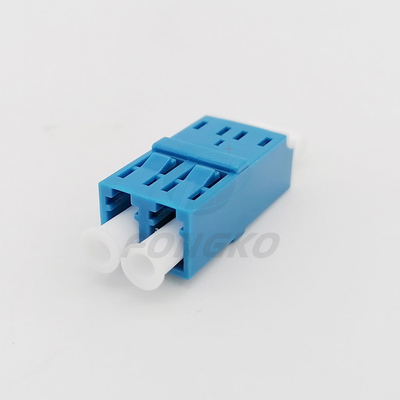 Obturador LC/UPC frente e verso Flangeless do metal do adaptador de Unibody Shell Plastic Buckle Optical Fiber
